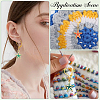 Starfish Alloy Enamel Pendant Decorations HJEW-SC00051-5