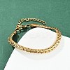 304 Stainless Steel Link Chain Bracelets for Women BJEW-Z143-18G-1