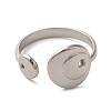 Non-Tarnish 304 Stainless Steel Open Cuff Ring LS-RJEW-C068-05B-P-2