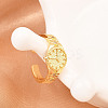 Brass Cuff Rings for Women RJEW-Z113-07G-4