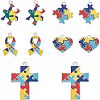 Enamel Alloy Pendants ENAM-FH0001-01-1