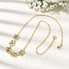 Brass Micro Pave Cubic Zirconia Knot Pendant Necklaces NJEW-B157-08G-02-1