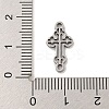 201 Stainless Steel Hollow Connector Charms STAS-S146-06P-3