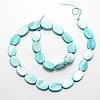 Dyed Oval Natural Freshwater Shell Beads Strands SHEL-E355-11-3