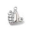 Brass Micro Pave Cubic Zirconia Pendants KK-D283-20P-1