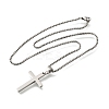 304 Stainless Steel Pendant Necklaces NJEW-P329-03B-P-4