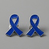 Awareness Ribbon Enamel Pin JEWB-WH0029-29A-2