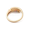 Brass Micro Pave Cubic Zirconia Rings RJEW-R146-15G-2