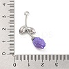 Alloy Resin Flower Pendants PALLOY-U003-06P-01-3