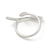 Brass Cup Peg Open Cuff Ring Settings KK-G518-10P-02-3