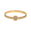 304 Stainless Steel Rhinestone Hinged Bangles FS-WG8BDCA-02-3