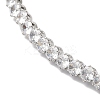 Rack Plating Brass Cubic Zirconia Elasticity Necklaces NJEW-S425-01P-3
