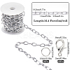DIY Oxidation Aluminum Cable Chains Necklaces/Bracelets Making Kits DIY-SP0001-87B-S-2