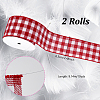 Polyester Tartan Wired Ribbon OCOR-WH0077-087B-2