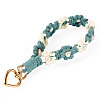 Cotton Braided Flower Pendant Decorations AJEW-TAC0030-032G-10-2