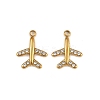 304 Stainless Steel with Crystal Rhinestone Charms STAS-G357-12G-1