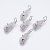 Brass Micro Pave Cubic Zirconia Pendants RB-I077-02P-RS-1