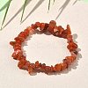 Natural South Red Agate Beaded Stretch Bracelets GG-CBADCD7-01-1