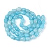 Baking Paint Crackle Glass Beads Strands DGLA-N019-03A-02-2