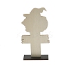 Halloween Wood Sign Pumpkin Ornament DJEW-M016-01A-2