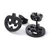 304 Stainless Steel Stud Earrings for Halloween EJEW-H136-07EB-2