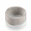 Tarnish Resistant 304 Stainless Steel Finger Rings MAK-R010-18mm-2
