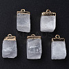 Natural Quartz Crystal Pendants G-Q998-035G-1