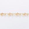 Handmade Ion Plating(IP) 304 Stainless Steel Bar Link Chains STAS-G038-23G-1