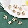 SHEGRACE Brass Micro Pave Clear Cubic Zirconia Pendants XGRQ29692-394G-W-4