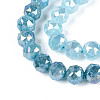Anti-Tarnish Electroplate Glass Beads Strands GLAA-N064-8mm-11-4