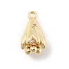 Brass Micro Pave Cubic Zirconia Pendants KK-D283-18G-1