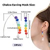 CREATCABIN 10Pairs Chakra Jewelry EJEW-CN0001-01-2