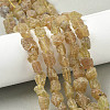 Raw Rough Natural Yellow Apatite Beads Strands G-M453-D07-1