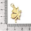 October Breast Cancer Pink Awareness Ribbon Brass Enamel Pendants KK-S517-04D-D-3