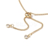 304 Stainless Steel Curb Chain Bracelet Slider Making AJEW-JB01244-01-3