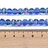 Electroplate Transparent Glass Beads Strands EGLA-B011-08A-AB08-4