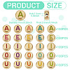 500Pcs 5 Styles Plating Opaque Acrylic Beads OACR-TA0003-60-5