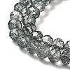 Transparent Crackle Glass Beads Strands CCG-L050-01B-06-2