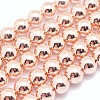Electroplate Non-magnetic Synthetic Hematite Beads Strands G-L485-01E-LRG-1