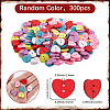 300Pcs 2-Hole Wood Buttons BUTT-SP0001-04A-2