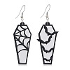 Halloween Coffin Acrylic Dangle Earrings FS-WG35652-03-1
