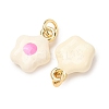 Brass Enamel Pendants KK-CJC21A4-01G-04-RS-3