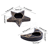 2Pcs 2 Styles Resin Candle Holder AJEW-GA0002-87B-2