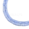 Dyed Synthetic White Jade Imitation Blue Lace Agate Beads Strands G-B129-A02-01-4