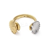 304 Stainless Steel Open Cuff Rings RJEW-K258-08GP-08-3