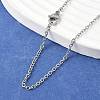 Tarnish Resistant Trendy Unisex 304 Stainless Steel Cable Chain Necklaces NJEW-L043-16P-1