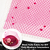Polyester Birdcage Bridal Veil Netting with Chenille Dot AJEW-WH0471-103C-05-4