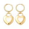 304 Stainless Steel Heart Hoop Earrings EJEW-P329-04G-4