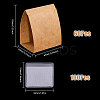 60Pcs Rectangle Foldable Cardboard Necklace Display Cards CDIS-GL0001-02-2