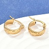 Golden Plated 304 Stainless Steel Hoop Earrings X-EJEW-E158-21G-2